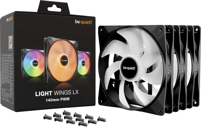 be quiet! Light Wings LX PWM, 140mm, 3er-Pack