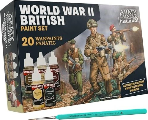 Army Painter Warpaints Fanatic Historical WWII British Farbset, 20-tlg.
