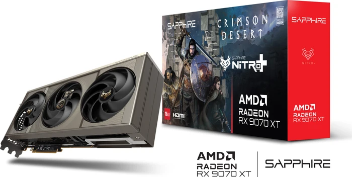 Sapphire Nitro+ Radeon RX 9070 XT OC Crimson Desert, 16GB GDDR6, 2x HDMI, 2x DP, lite retail