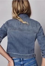 Street One Studio Backprint Jeansjacke medium blue wash (Damen)