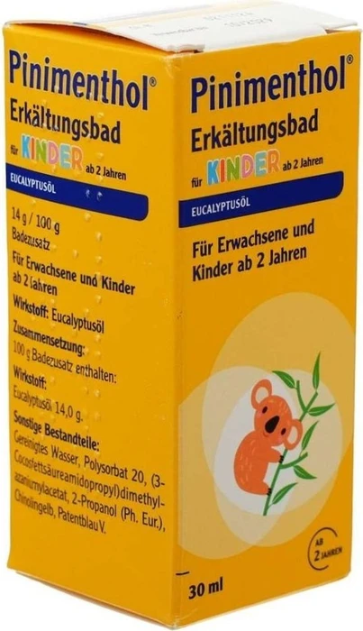 Pinimenthol Erkältungsbad für Kinder ab 2 Jahren