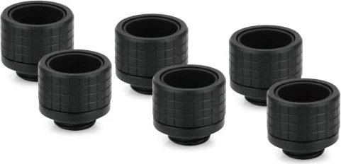 Thermal Grizzly DeltaMate Fitting HT16 16mm G1/4" schwarz, 6er-Pack