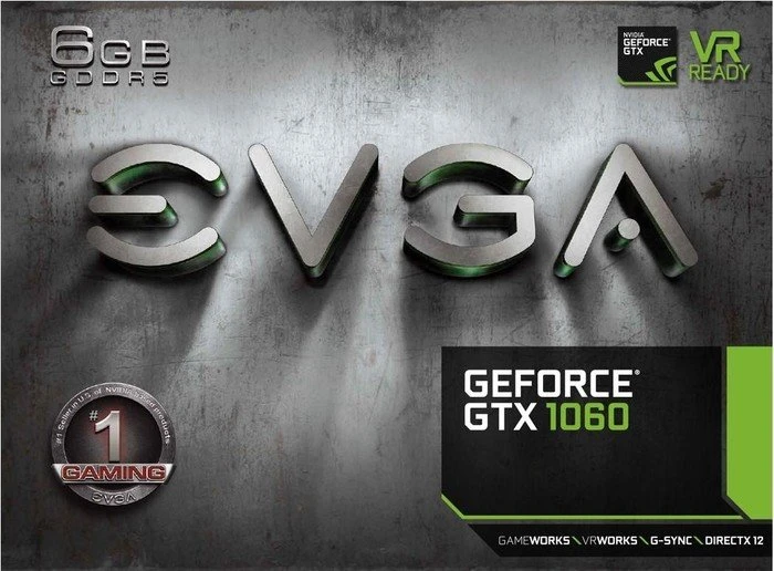 EVGA GeForce GTX 1060 ACX 3.0, 6GB GDDR5, DVI, HDMI, 3x DP