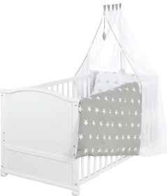 roba Little Stars Kinderbett Komplettset weiß