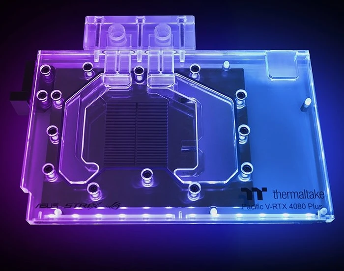 Thermaltake Pacific V-RTX 4080 Plus ASUS ROG TUF GPU Block mit Backplate