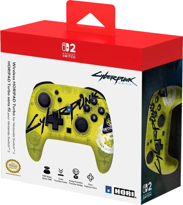 Hori Horipad Turbo Wireless Controller Cyberpunk 2077 (Switch 2/Switch)