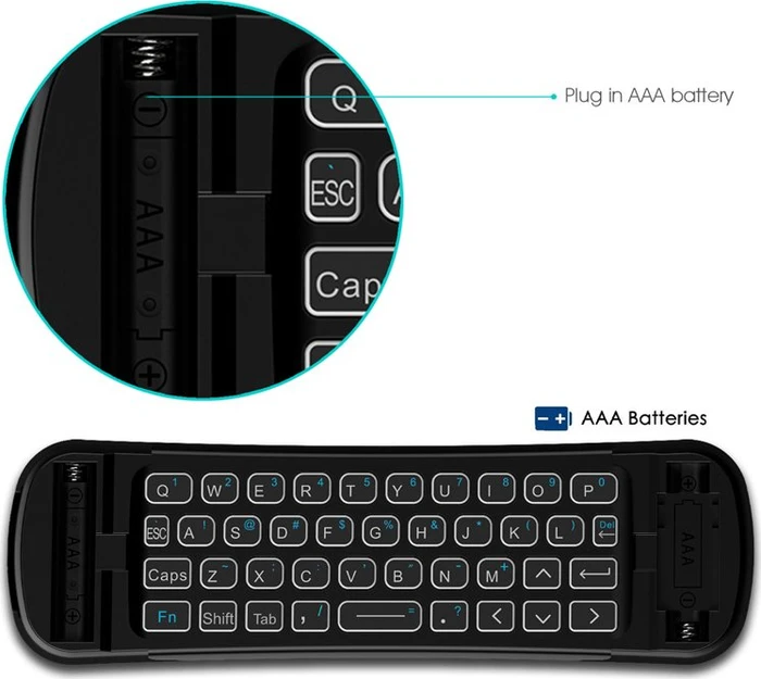 Riitek Rii MX6 schwarz, USB, DE
