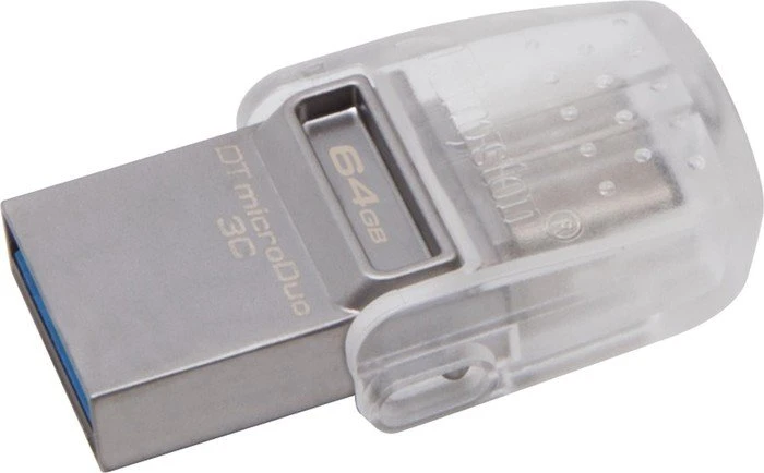 Kingston DataTraveler microDuo 3C 64GB, USB-A + USB-C, USB 3.2 Gen 1×1