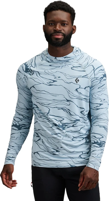 Black Diamond Alpenglow Hoody Funktionsshirt langarm relief/fog blue/midnight blue (Herren)