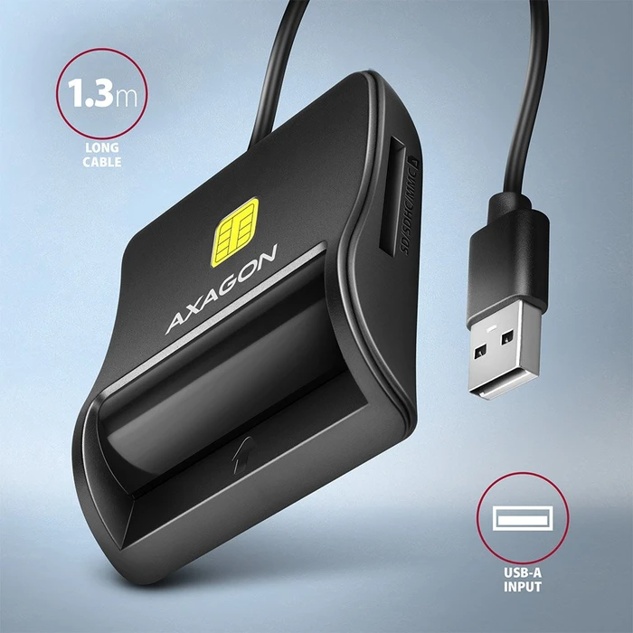 Axagon Smartcard Multi-Slot-Cardreader, USB-A 2.0 [Stecker]