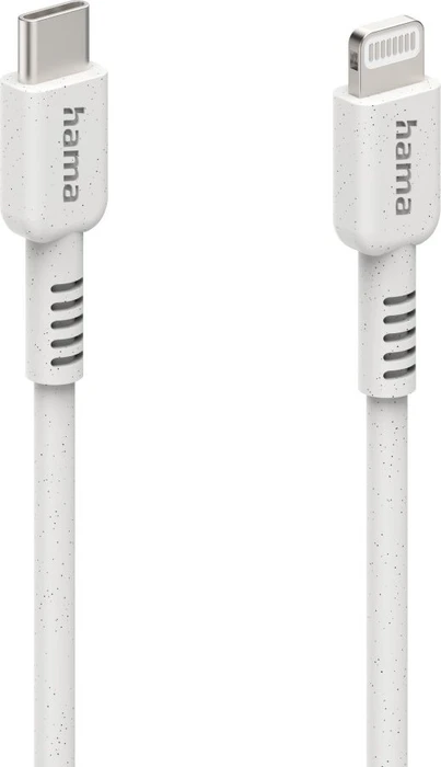 Hama Ladekabel Eco USB-C/Lightning 1m weiß
