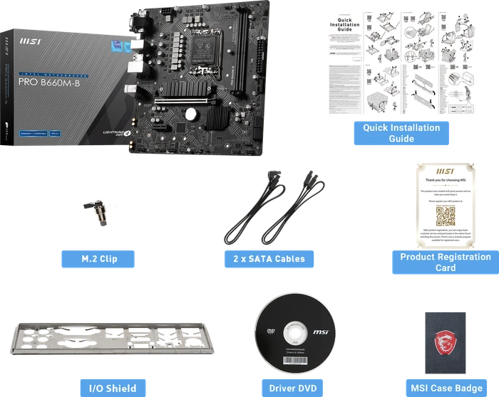 MSI PRO B660M-B (Intel 1700)