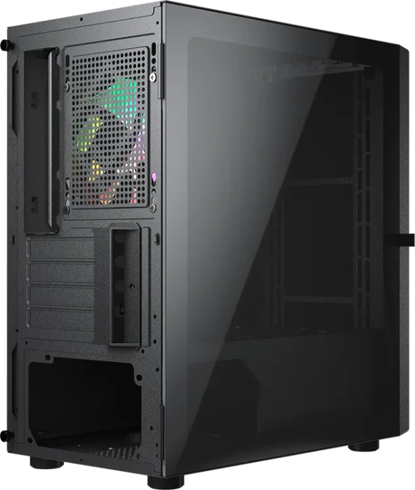 Cougar Purity RGB, schwarz, Glasfenster