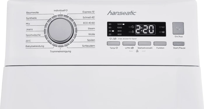 Hanseatic HTW7512A Toplader