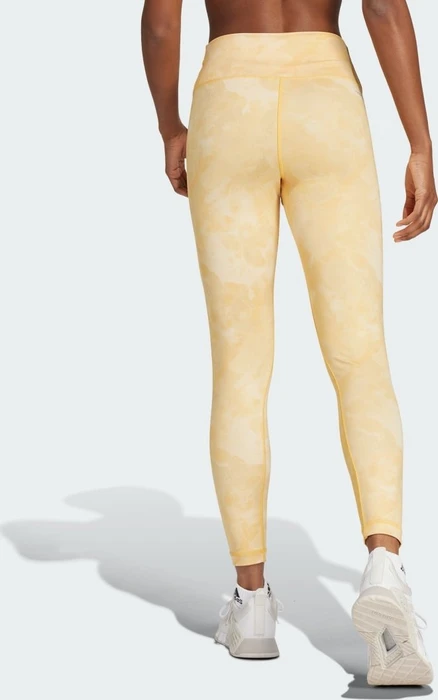 adidas Train Essentials AOP Flower Tie-Dye Hose lang crystal sand/semi spark (Damen)