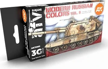 AK-Interactive 3rd Gen Acrylic Colors AFV Series Modern Russian Colors Vol2 Farbset, 6-tlg.