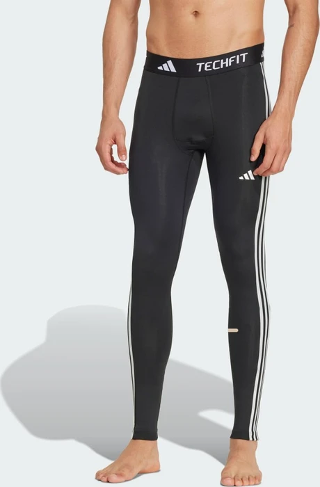 adidas TECHFIT Compression Training 3-Streifen Hose lang black (Herren)