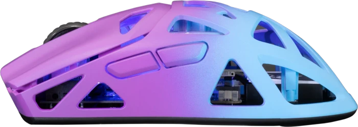 White Shark Dagonet Wireless Gaming Mouse, blau/violett, USB