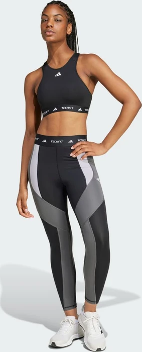 adidas TECHFIT Colorblock Hose 7/8 black/grey five (Damen)