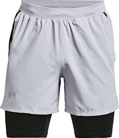 Under Armour Launch 2-in-1 Laufhose kurz mod gray/black (Herren)