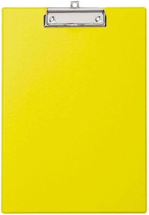 Maul Klemmbrett mit Folienüberzug, A4, gelb