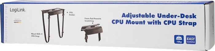 LogiLink PC-Halterung, Untertischmontage mit Gurt