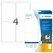 Herma Etiketten Outdoor, 99.1x139mm, wetterfest, weiß, matt, 10 Blatt (40 Etiketten) Vorschaubild