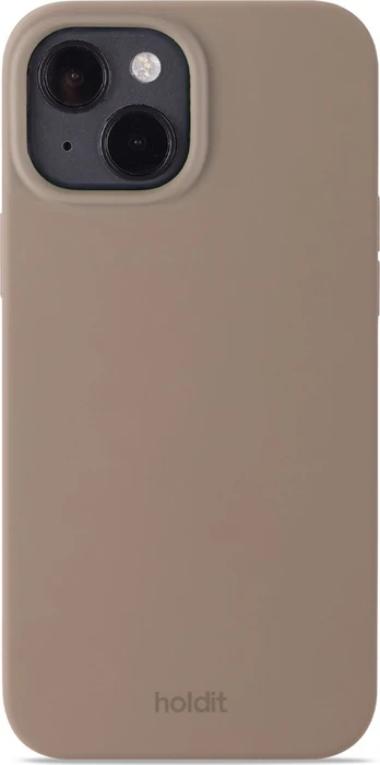 Holdit Silicone Case für Apple iPhone 14 Mocha Brown
