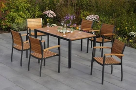 Merxx Santorin Gartenmöbel-Set, 7-tlg.