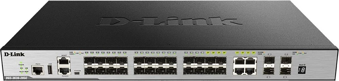 D-Link DGS-3630 Rackmount Gigabit Managed Switch, 20x SFP, 4x SFP+, 4x RJ-45/SFP