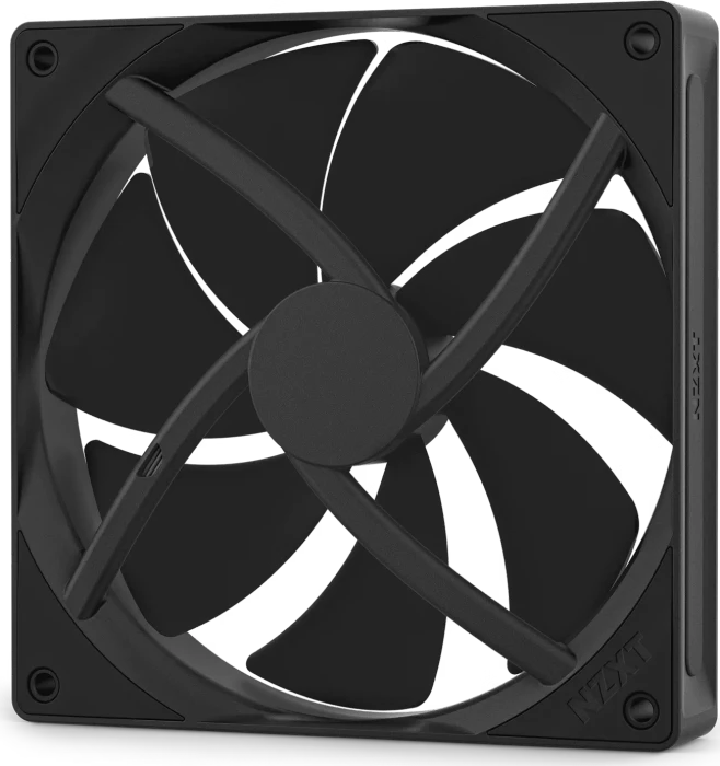 NZXT F Series F140P (2024), Matte Black, schwarz, 140mm