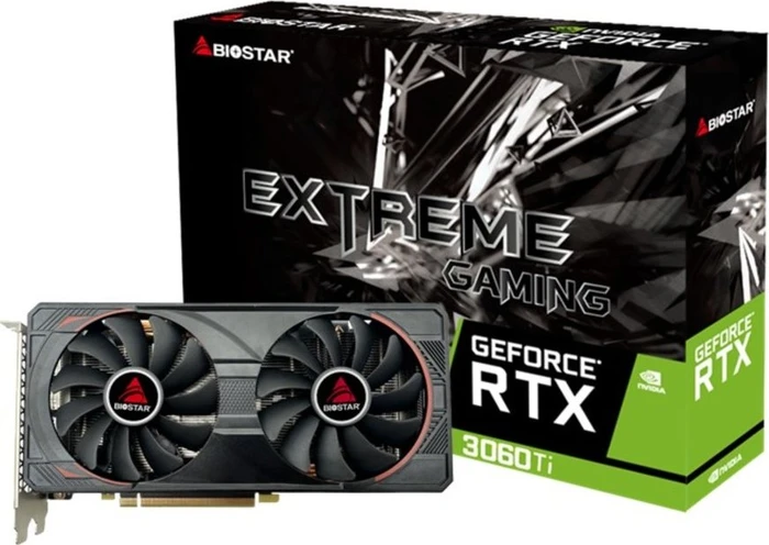 Biostar GeForce RTX 3060 Ti, 8GB GDDR6X, HDMI, 3x DP