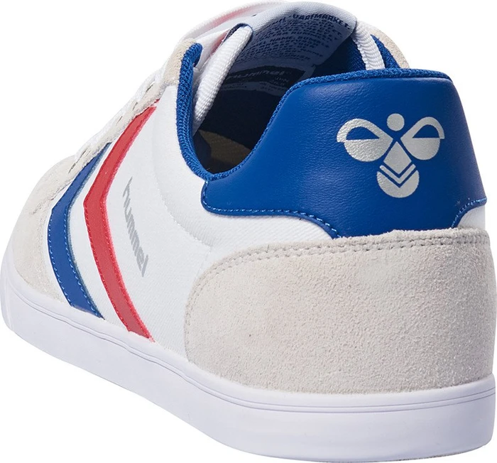 hummel Slimmer Stadil Low white/blue/red/gum (Herren)