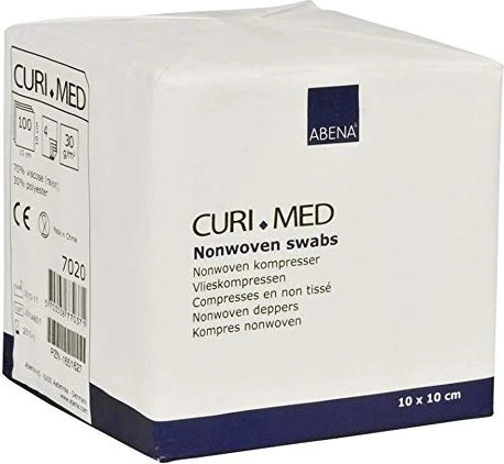 Abena Curi Med Mullkompressen unsteril, 10 x 10cm, 100 Stück
