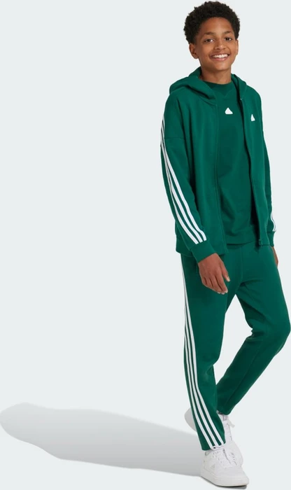 adidas Future Icons 3-Streifen Ankle-Length Trainingshose lang collegiate green/white (Junior)