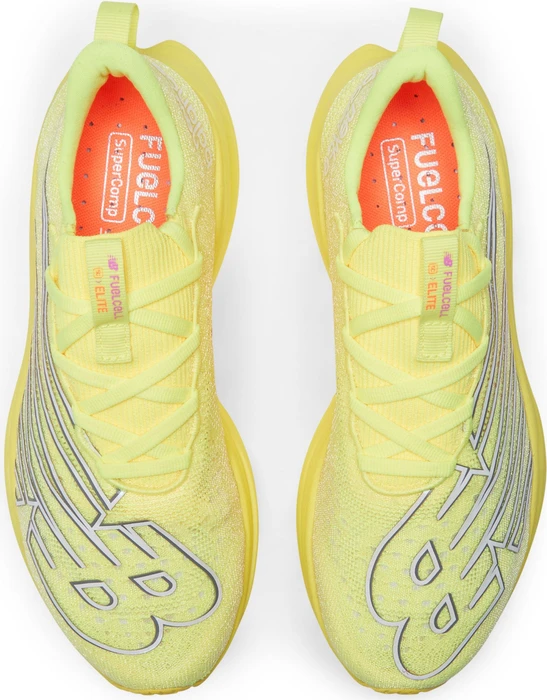 New Balance FuelCell SuperComp Elite v3 cosmic pineapple/white iridescent/dark silver metallic (Damen)