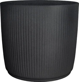 Scheurich Linetto Pflanzgefäß 28.6cm stony black