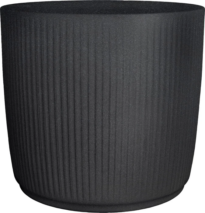 Scheurich Linetto Pflanzgefäß 28.6cm stony black