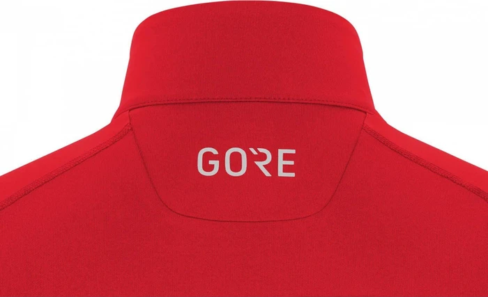 Gore Wear Mid Zip Funktionsshirt langarm rot (Herren)