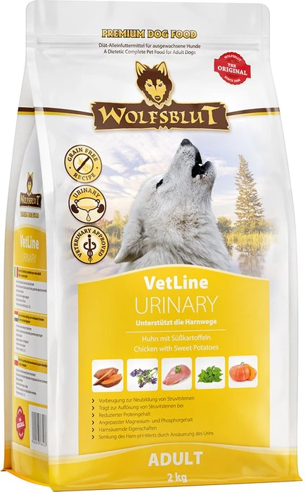 Wolfsblut VetLine, Urinary, mit Huhn und Süßkartoffeln, 2kg