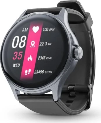 Cellularline Smartwatch Ion Pro Round schwarz