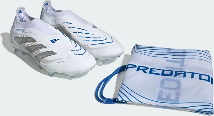adidas Predator Elite Laceless FG cloud white/silver metallic/bright royal