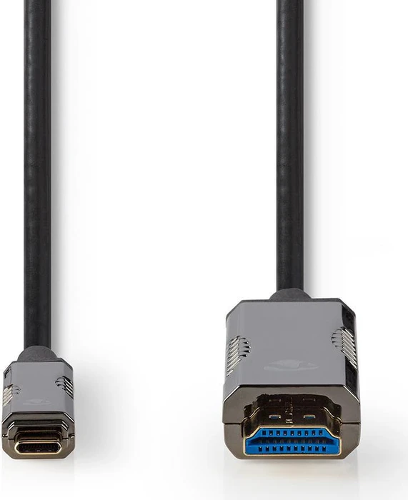 Nedis USB-C 3.1 [Stecker] auf HDMI [Stecker] 4K 60Hz Adapterkabel schwarz, 30m