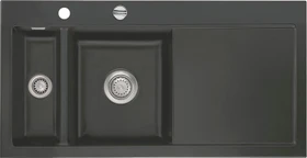 systemceram Mera 100 F Einbau Becken links mit Ablauffernbedienung schiefer