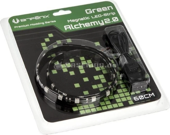 BitFenix Alchemy 2.0 Magnetic, grün beleuchtet