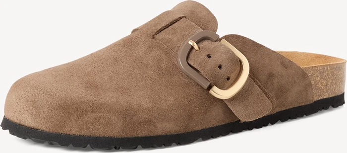 Tamaris Lederpantolette braun (Damen)