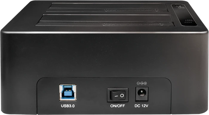 LogiLink USB 3.0 2-Bay für 2.5"/3.5" SATA HDD/SSD, schwarz, USB-B 3.0