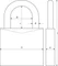 ABUS 64 Titalium 64TI/40, verschiedenschließend, Vorhängeschloss, 2er-Pack Vorschaubild