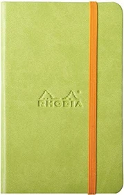 Rhodia Rhodiarama Notizbuch, A6, liniert, Hardcover, anisgrün, 96 Blatt
