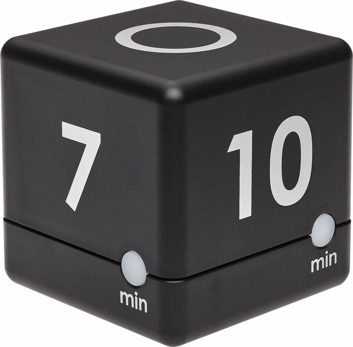 TFA Dostmann Kitchen Timer Cube schwarz